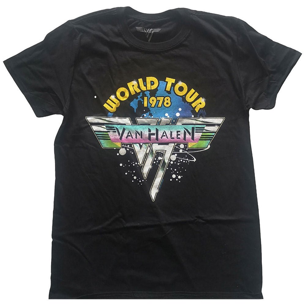 VAN HALEN ヴァンヘイレン (エドワード生誕 70周年 ) - World Tour '78 Full Color / Tシャツ / メンズ - PGS
